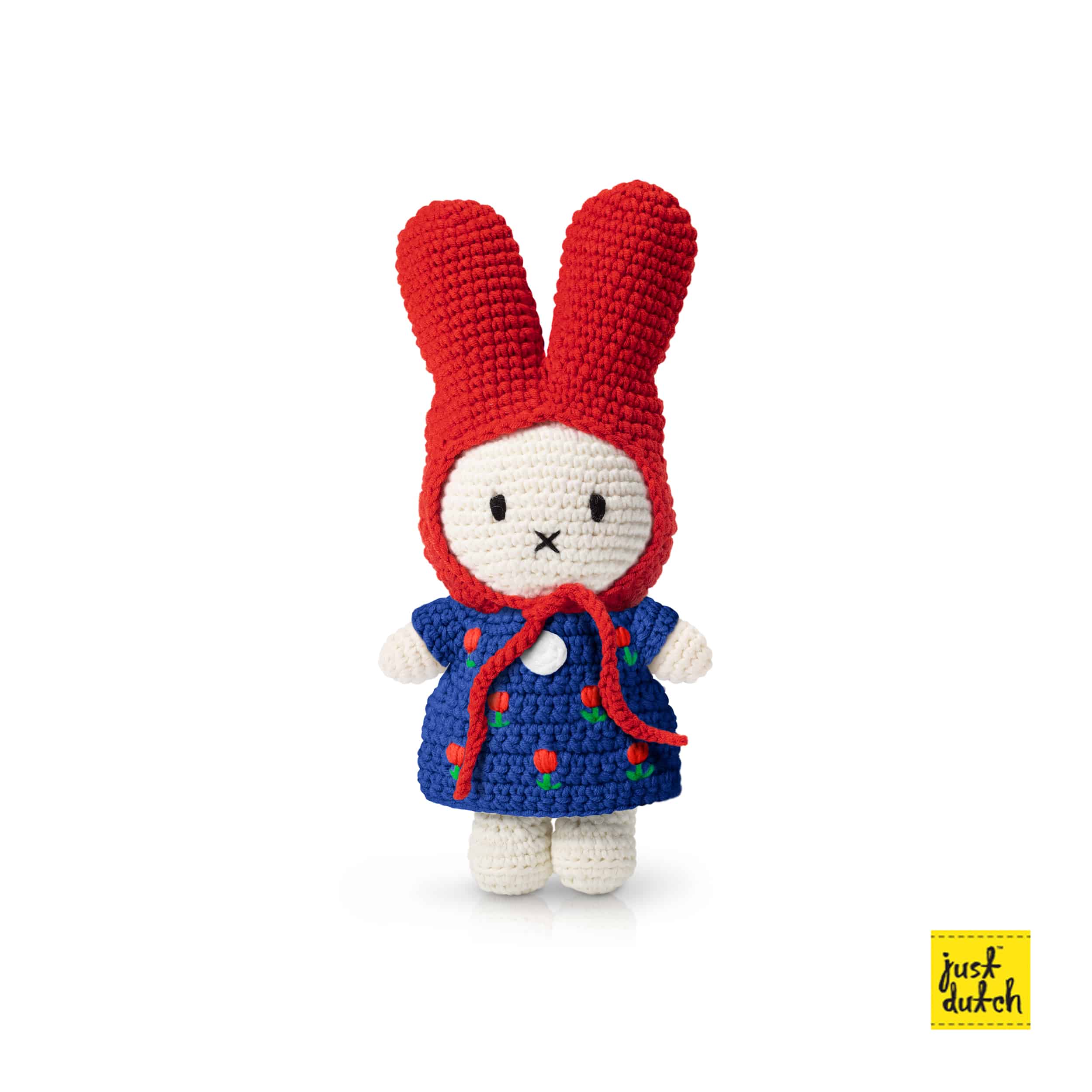 Miffy With Blue Tulip Dress And Red Hat Just Dutch Two Dutch Boys